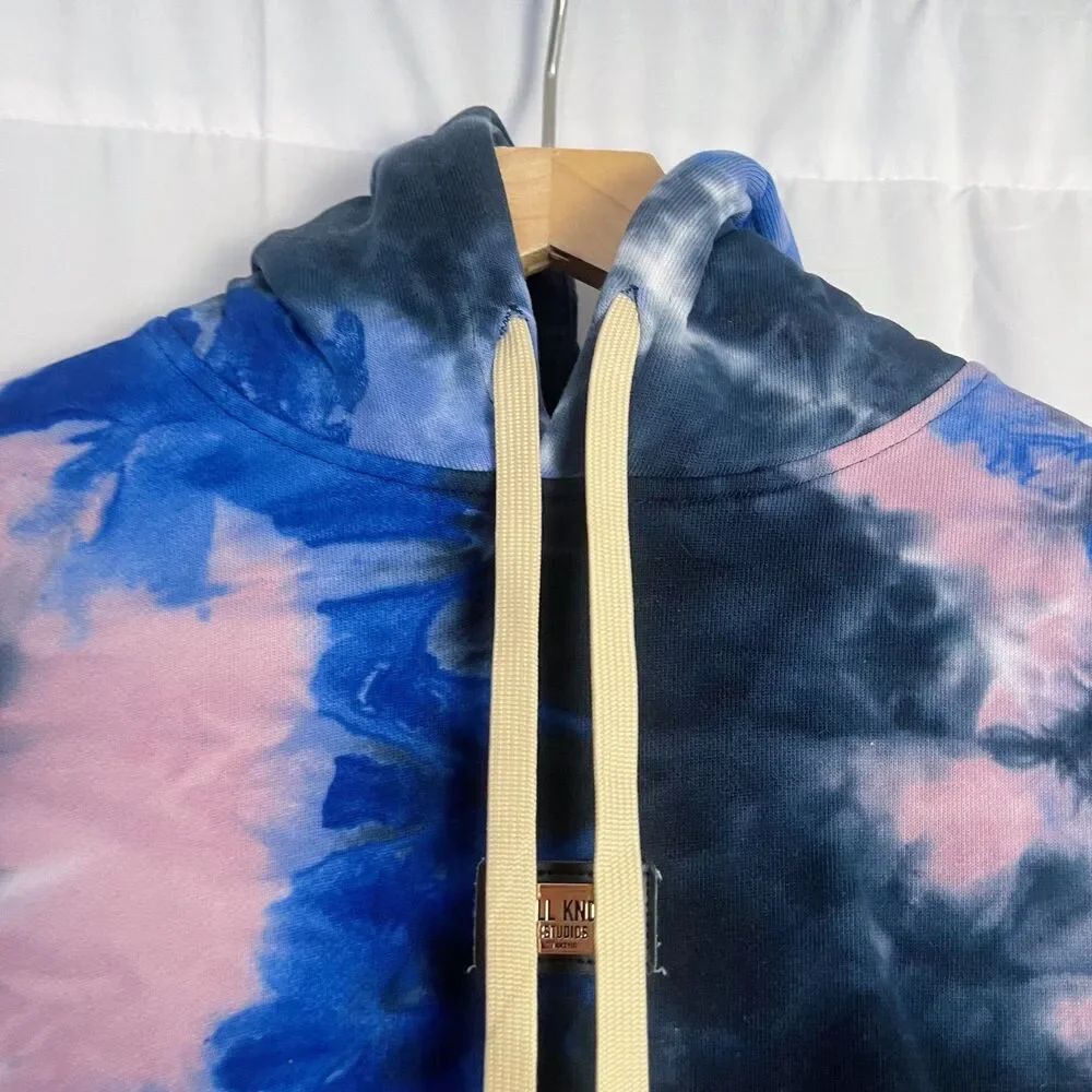 Well Known Studios Houston Tie Dye Pullover Hoodie Sweatshirt Men's Size L